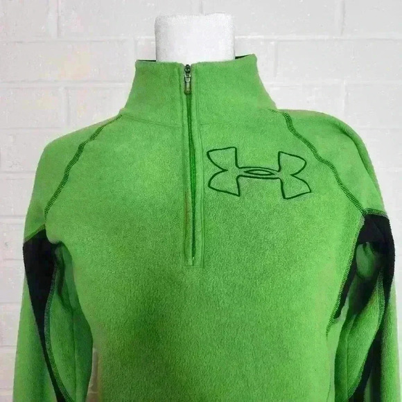 Under armour women's green/black pullover long sleeve sweater size XS - Picture 6 of 8